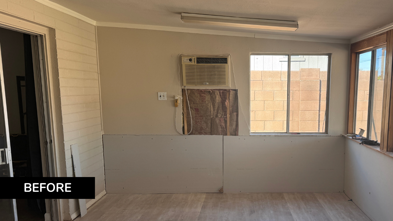 Before drywall repair