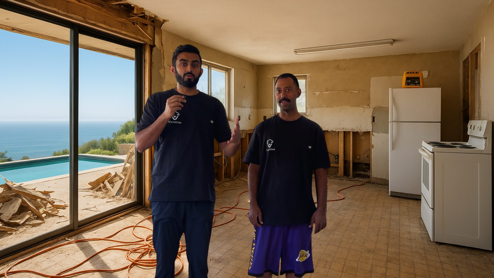 Vaihom founders working on a project